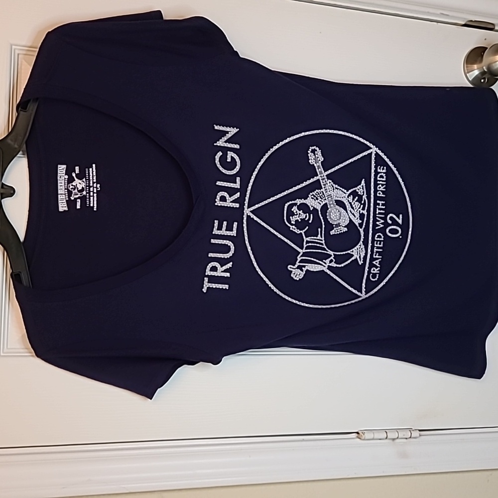 True Religion Navy Graphic Tee